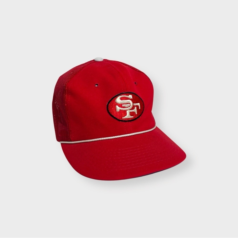 Vtg San Francisco 49ers Trucker Snapback Hat, Sports Specialties, Rope NFL